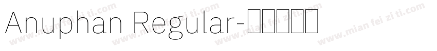 Anuphan Regular字体转换